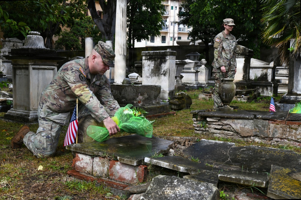 405th AFSB-Africa Honors Early American Heroes in Livorno