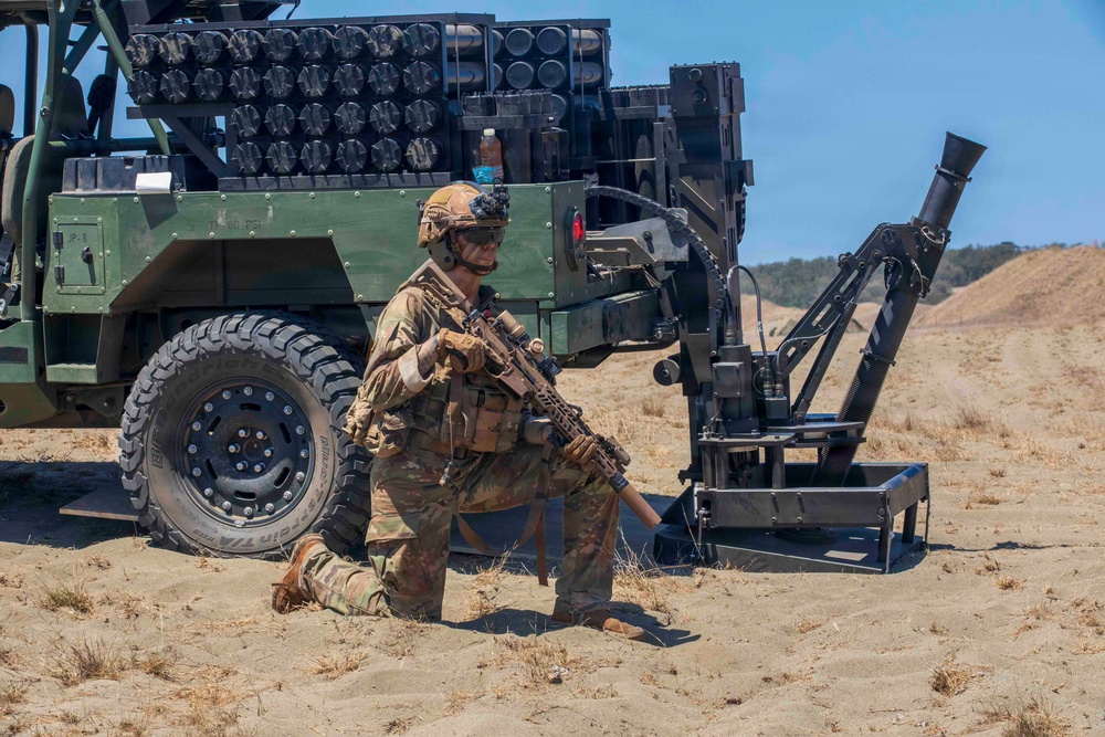 Balikatan 2026: 25th ID Soldiers fire mortars during a counter landing live-fire exercise