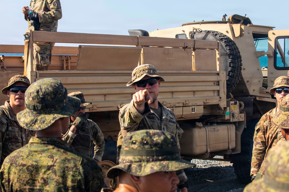 Balikatan 2026: 25th ID engineers set up beach defenses with the Armed Forces of the Philippines