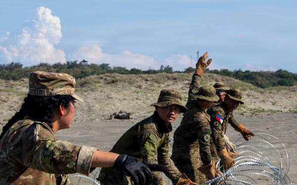Balikatan 2026: 25th ID engineers set up beach defenses with the Armed Forces of the Philippines