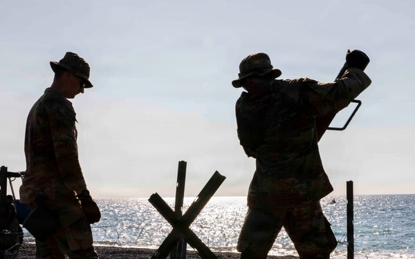 Balikatan 2026: 25th ID engineers set up beach defenses with the Armed Forces of the Philippines