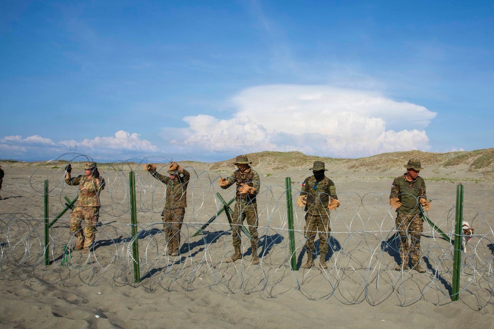 Balikatan 2026: 25th ID engineers set up beach defenses with the Armed Forces of the Philippines