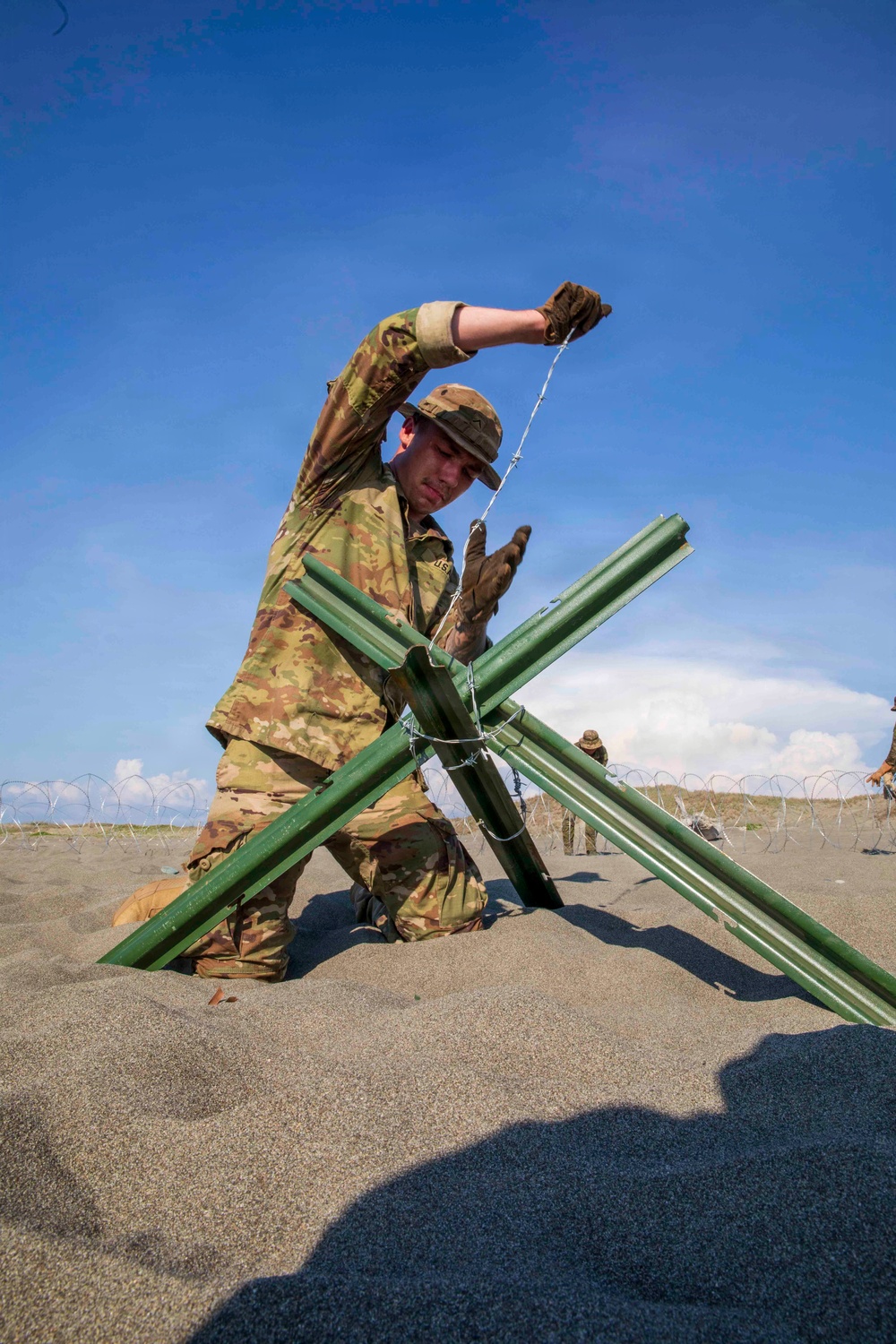 Balikatan 2026: 25th ID engineers set up beach defenses with the Armed Forces of the Philippines