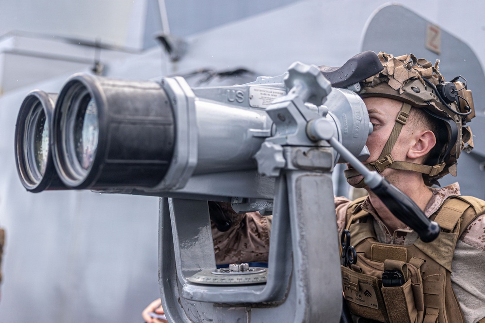 11th MEU Marines, Sailors Transit the Surigao Strait aboard USS Portland