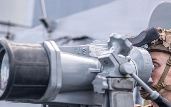 11th MEU Marines, Sailors Transit the Surigao Strait aboard USS Portland