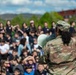 KFOR Soldiers engage students during medical outreach in Pristina