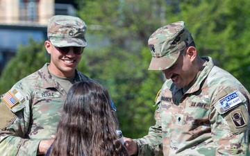 KFOR Soldiers engage students during medical outreach in Pristina