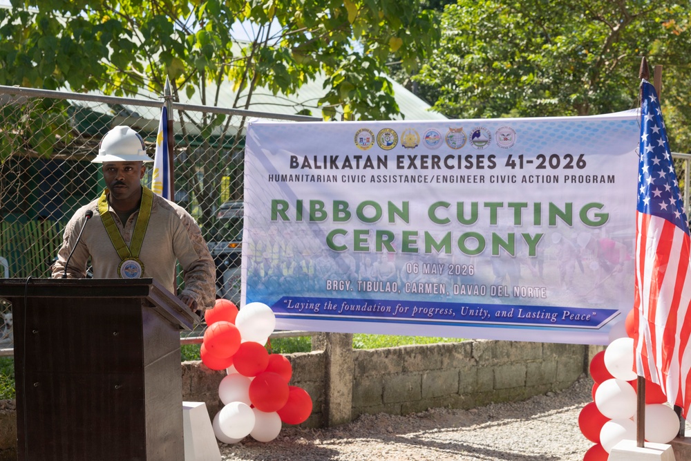 Balikatan 2026: Tibulao, Philippines hosts a school building ribbon cutting ceremony