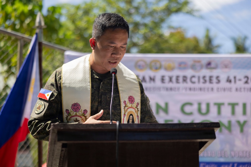 Balikatan 2026: Tibulao, Philippines hosts a school building ribbon cutting ceremony