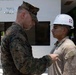 Balikatan 2026: U.S. Marine receives a Navy and Marine Corps Achievement Medal during the construction of a multi-purpose facility