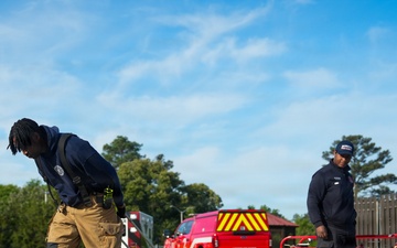 ‘The hose is our lifeline in a fire’: Robins Fire and Emergency Services team conducts annual hose testing