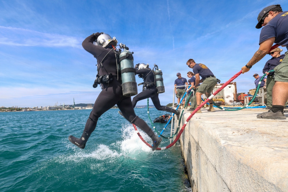 UCT 1 Seabees Execute Maritime Infrastructure Repairs in Split