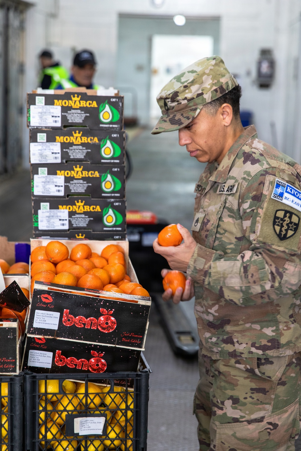KFOR RC-E Soldiers conduct food safety inspections at Camp Bondsteel