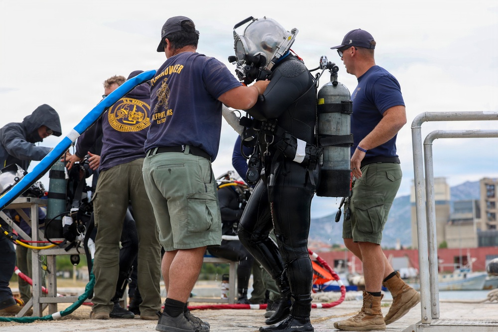 UCT 1 Seabees Execute Maritime Infrastructure Repairs in Split