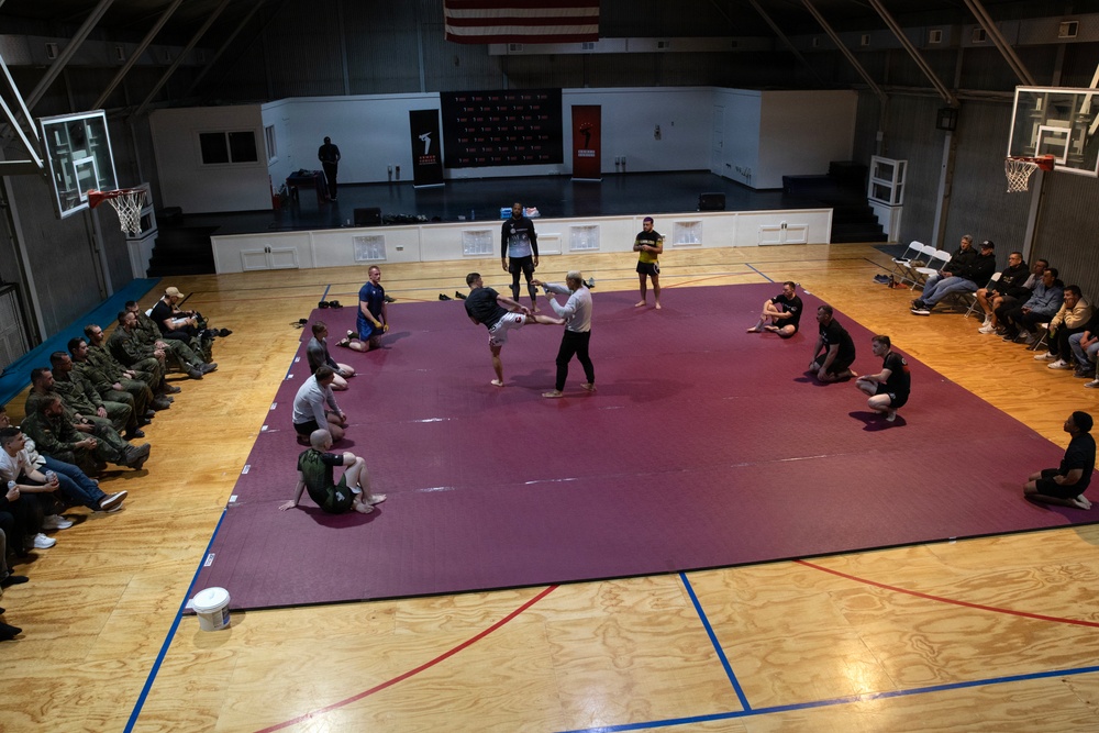 Mixed martial artists host event at Camp Bondsteel for KFOR troops