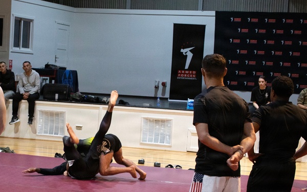 Mixed martial artists host event at Camp Bondsteel for KFOR troops