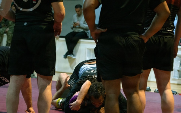 Mixed martial artists host event at Camp Bondsteel for KFOR troops