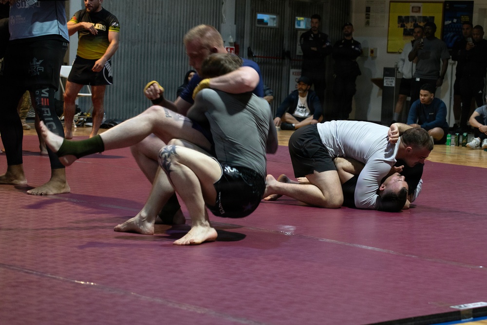 Mixed martial artists host event at Camp Bondsteel for KFOR troops