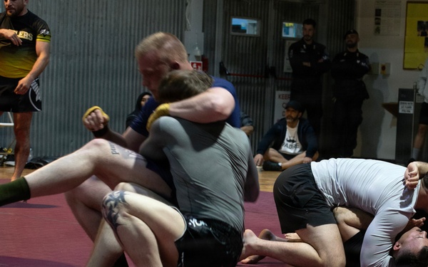 Mixed martial artists host event at Camp Bondsteel for KFOR troops