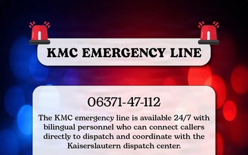 Kaiserslautern Military Community Emergency Line Graphic