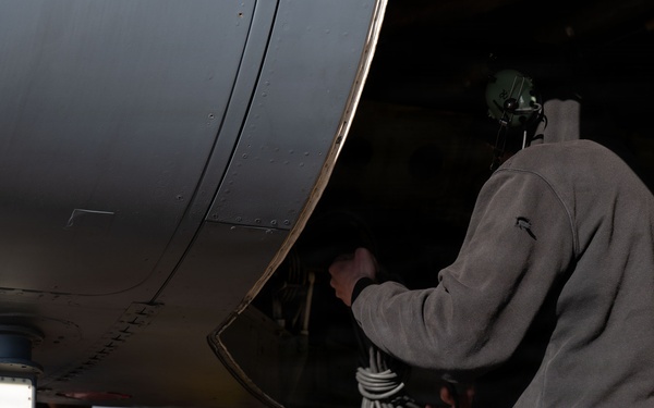 Lancer and Stratofortress Bombers depart for conditioning flight