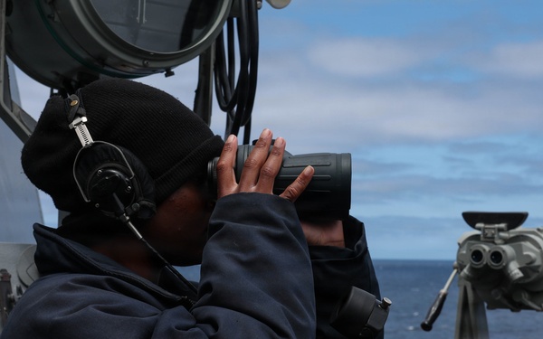 USS Carl M. Levin Routine Operations