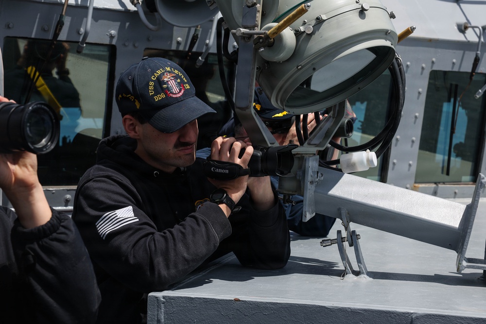 USS Carl M. Levin Visual Information Training
