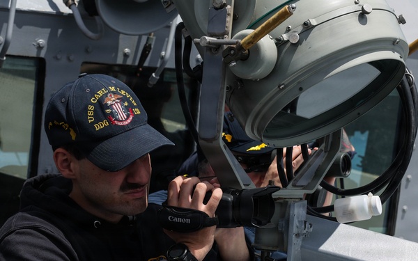 USS Carl M. Levin Visual Information Training