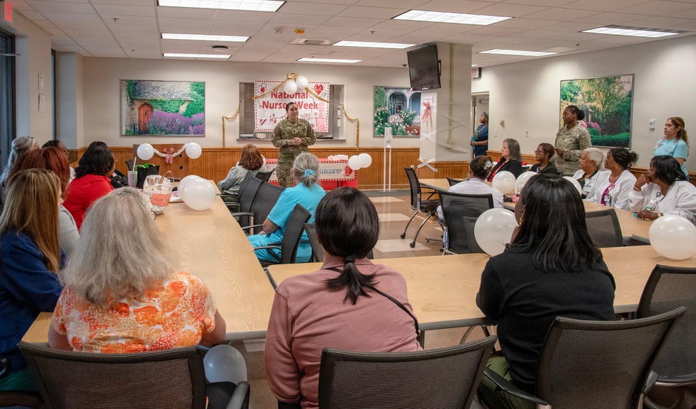 Lt. Col. Joanna Bailey Honors Nursing Staff During Nurses Week Celebration