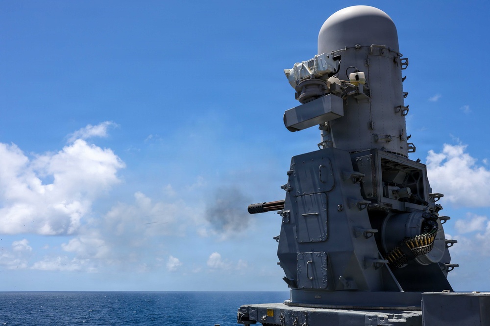 USS Lake Erie (CG 70) conducts CIWS live-fire