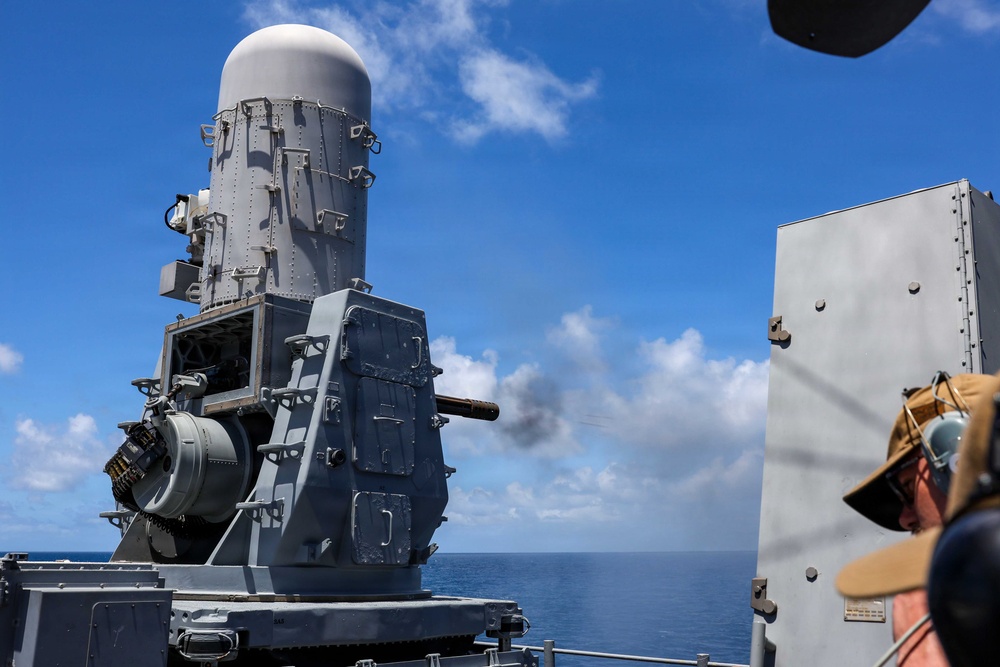 USS Lake Erie (CG 70) conducts CIWS live-fire