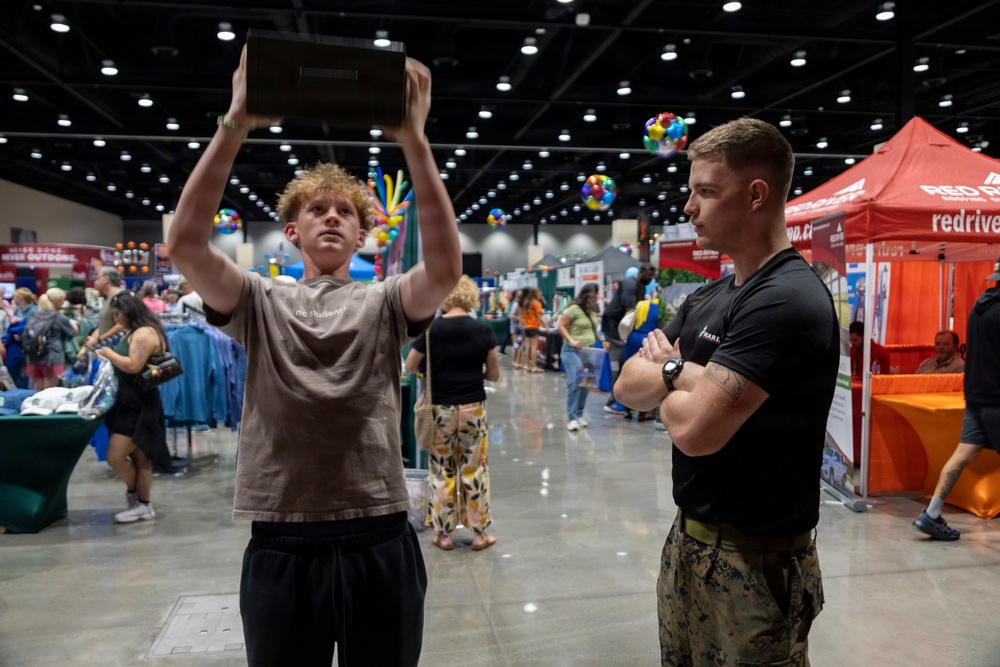 Marines at Oklahoma City Memorial Marathon Health and Fitness Expo