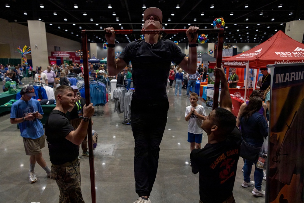 Marines at Oklahoma City Memorial Marathon Health and Fitness Expo