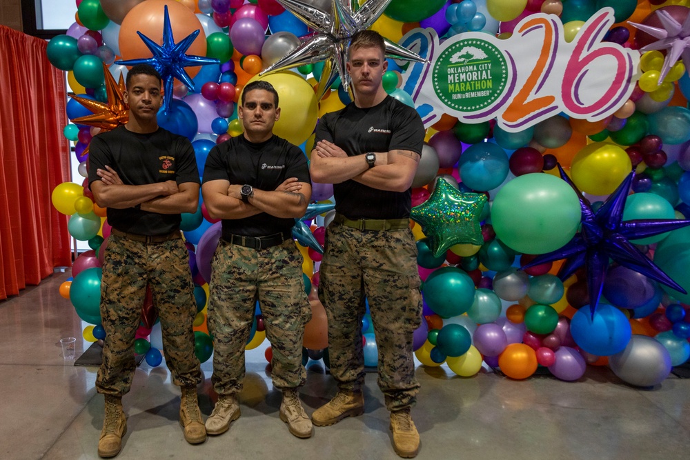 Marines at Oklahoma City Memorial Marathon Health and Fitness Expo