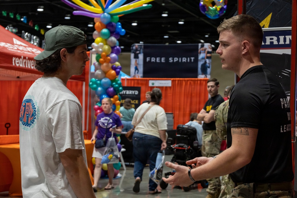Marines at Oklahoma City Memorial Marathon Health and Fitness Expo