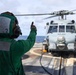 Flight operations on USS Lake Erie (CG 70)