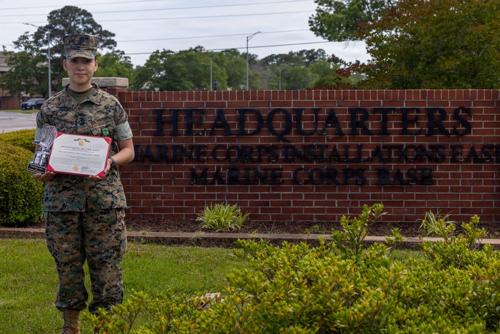 Lance Cpl. Hernandez Alvarado Named 2025 MCIEAST Marine of the Year