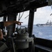 USS Lake Erie (CG 70) conducts a replenishment-at-sea with USNS Robert E. Peary (T-AKE 5)