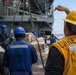 USS Lake Erie (CG 70) conducts a replenishment-at-sea with USNS Robert E. Peary (T-AKE 5)