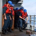 USS Lake Erie (CG 70) replenishment-at-sea with USNS Robert E. Peary (T-AKE 5)