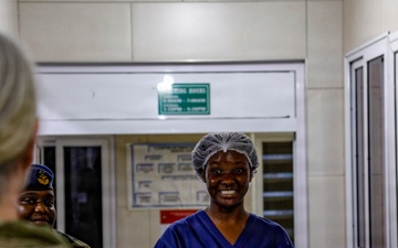 AL26 MEDREX DVs tour 37th Military Hospital, Ghana