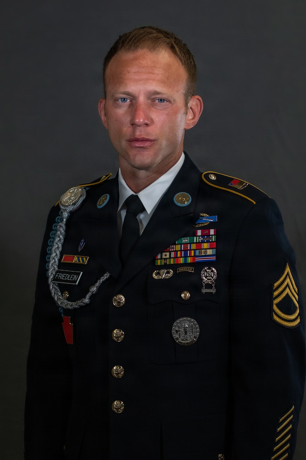 Region II Best Warrior Competitors pose for dress portraits