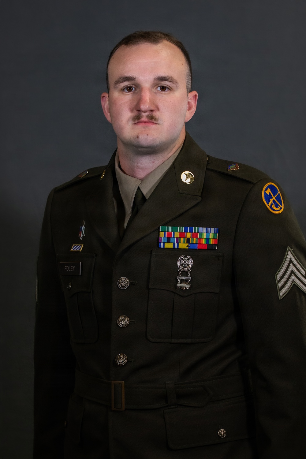 Region II Best Warrior Competitors pose for dress portraits
