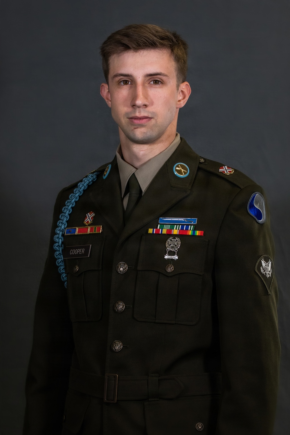 Region II Best Warrior Competitors pose for dress portraits