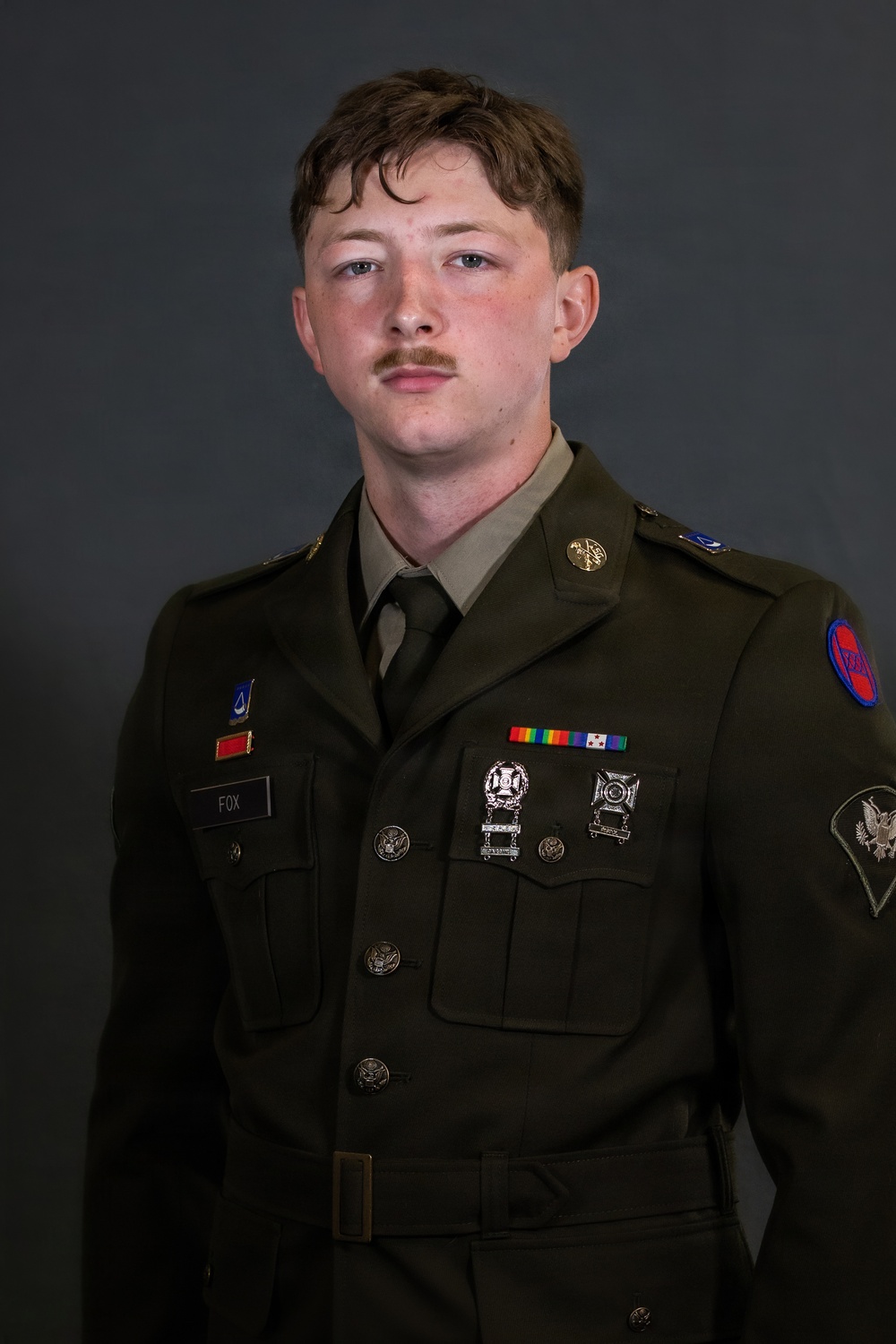 Region II Best Warrior Competitors pose for dress portraits
