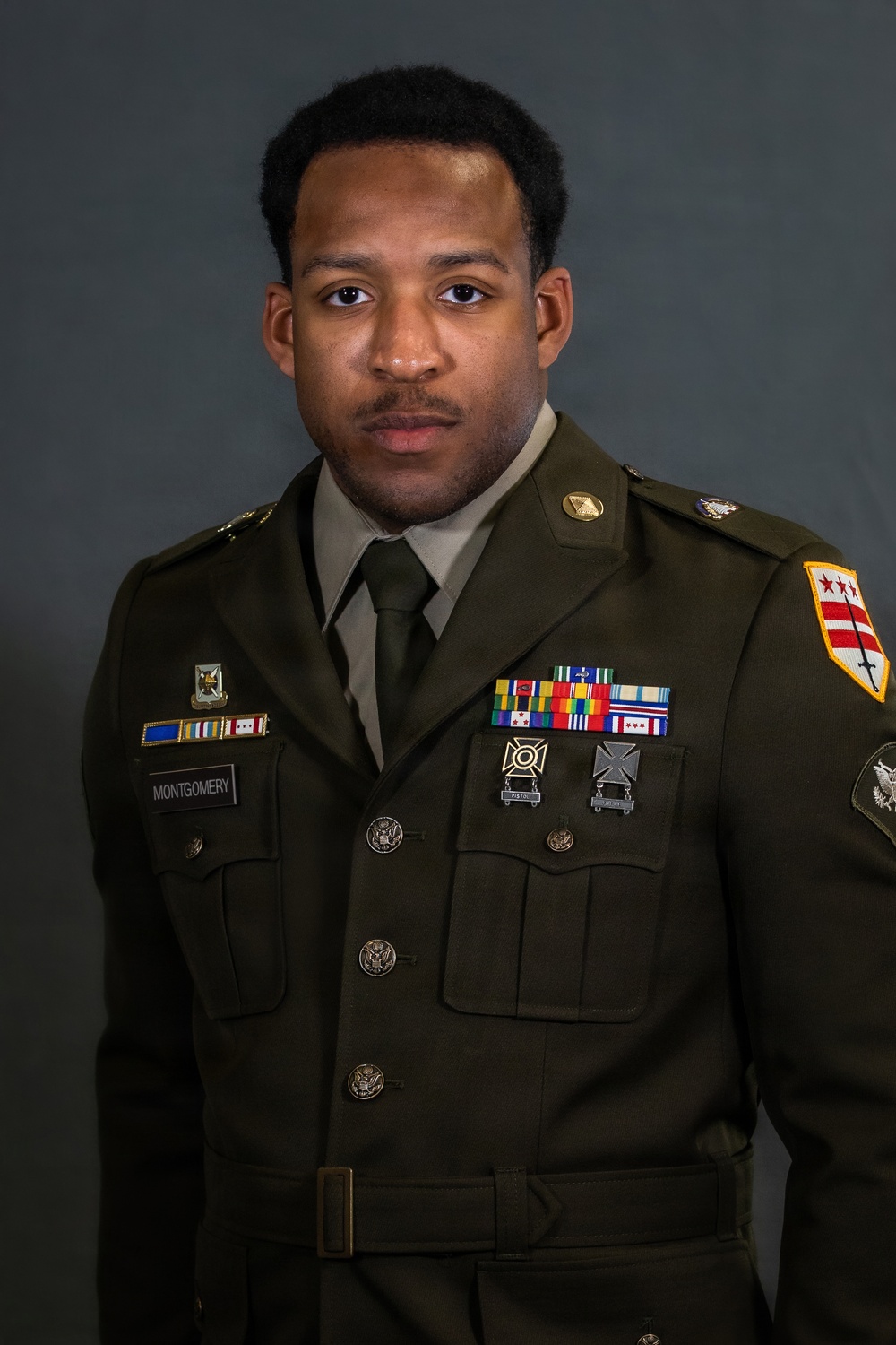 Region II Best Warrior Competitors pose for dress portraits