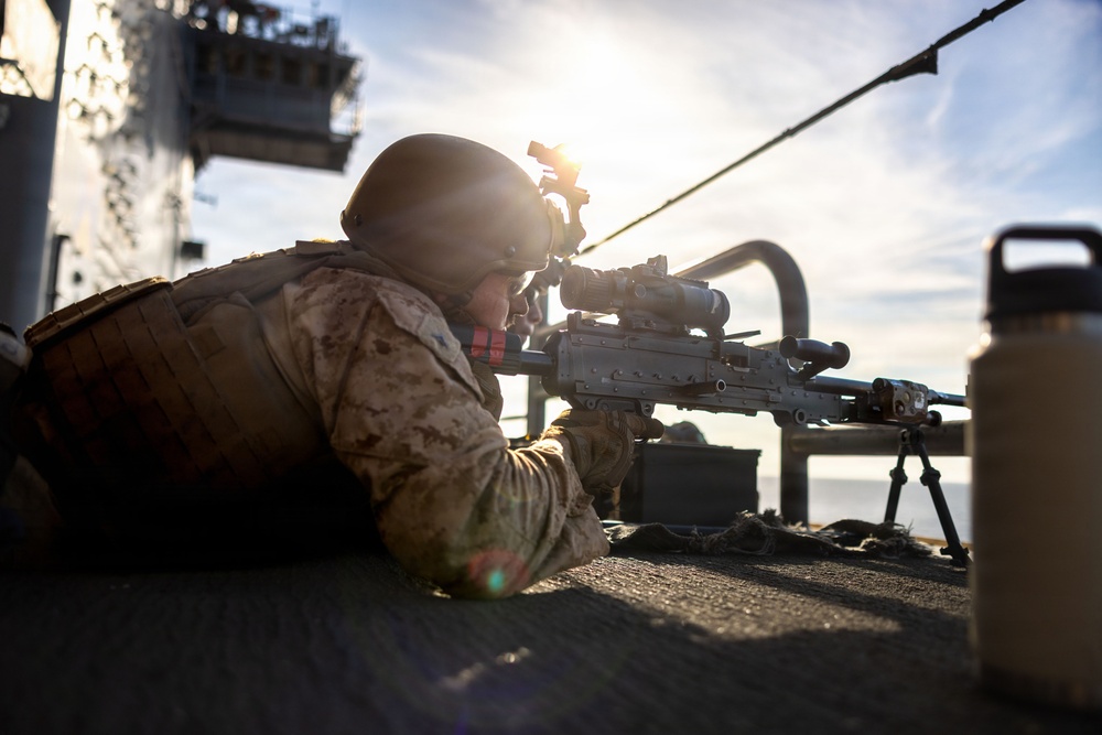 11th MEU Marines, Sailors Transit the Balabac Strait Abroad USS Boxer