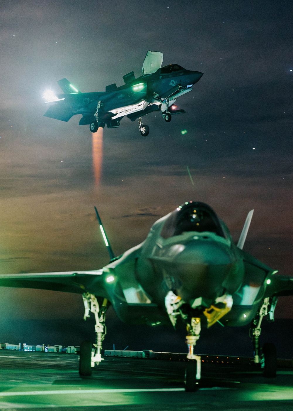 11th MEU Marines, Sailors Conduct F-35B Flight Operations Aboard USS Boxer