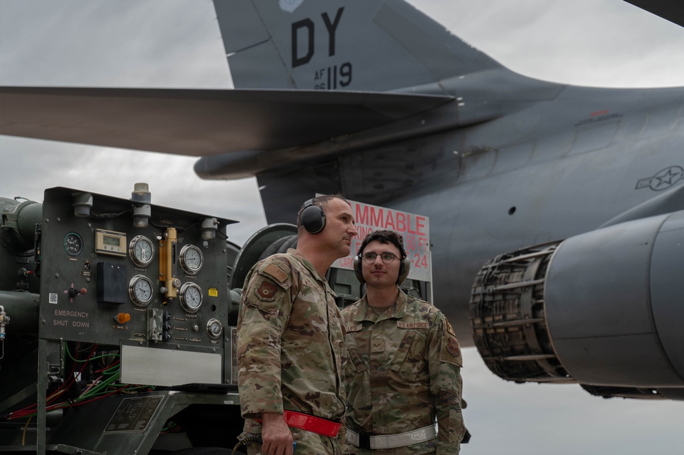 Eighth Air Force leadership connects with Dyess Airmen driving mission readiness