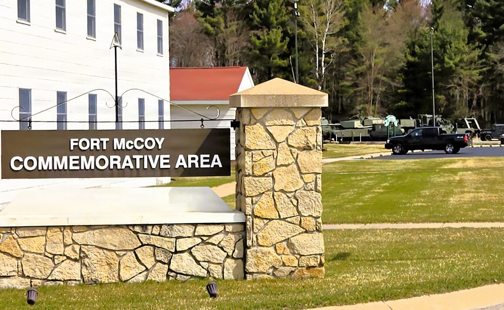 April views at Fort McCoy's historic Commemorative Area